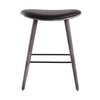 Lumisource Saddle Counter Stool in Grey and Black, PK 2 B26-SADL GYBKBK2